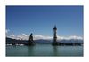 Hafeneinfahrt von Lindau mit Blick auf den Pf&auml;nder