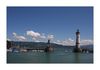 Hafeneinfahrt von Lindau mit Blick auf den Pf&auml;nder