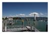 Hafeneinfahrt von Lindau mit Blick auf den Pf&auml;nder