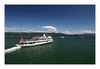 Hafeneinfahrt von Lindau mit Bodensee-Rundfahrtschiff