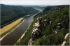 Blick von der Bastei auf die Elbe