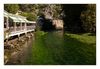 Die Sorgue entspringt der gleichnamigen Quelle, Fontaine de Vaucluse, Provence-Alpes-C&ocirc;te d’Azur