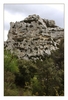 schroffe Felsformation in Les Baux-de-Provence, D&eacute;partement Bouches-du-Rh&ocirc;ne, Region Provence-Alpes-C&ocirc;te d’Azur