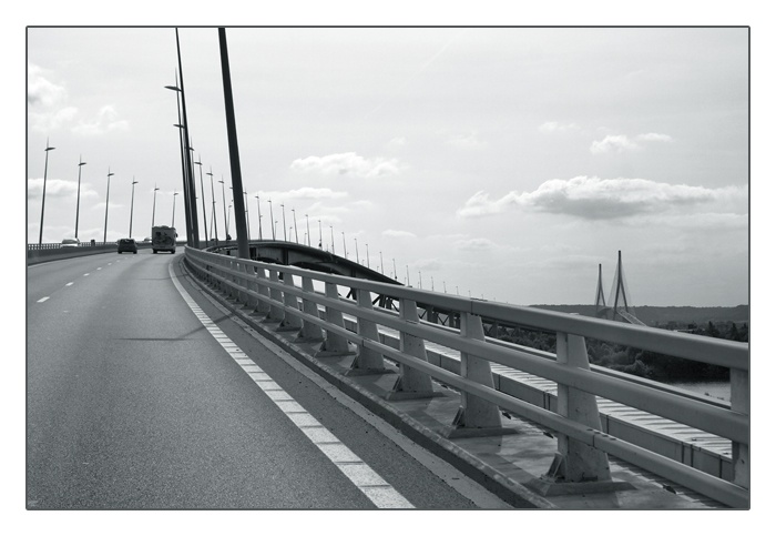 Seinebrücke bei Le Havre (sw), Pont de Normandie