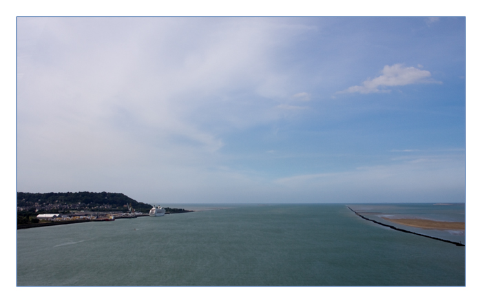 die Mündung der Seine in den Ärmelkanal, Le Havre