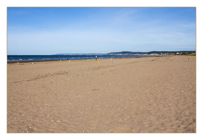 am Strand von Merville-Franceville-Plage