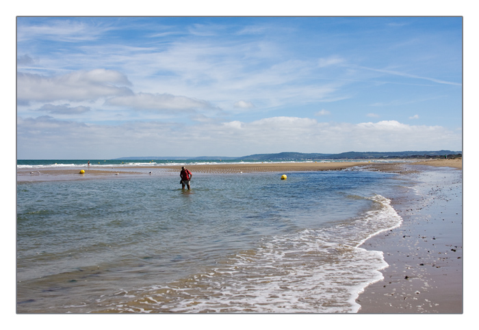 Ebbe am Strand von Merville-Franceville-Plage