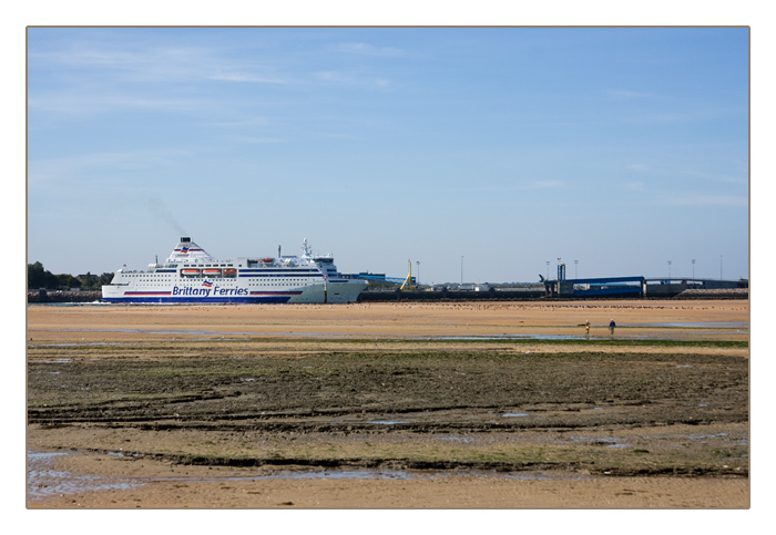 von Portsmouth (UK) ankommende Fähre, Ouistreham