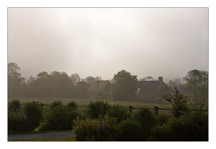 Morgennebel, Englesqueville la Percée