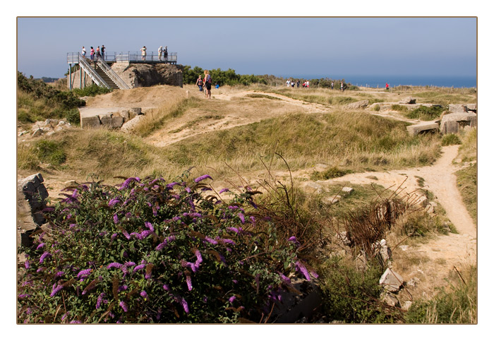 Bombentrichter, Gedenkstätte Pointe du Hoc