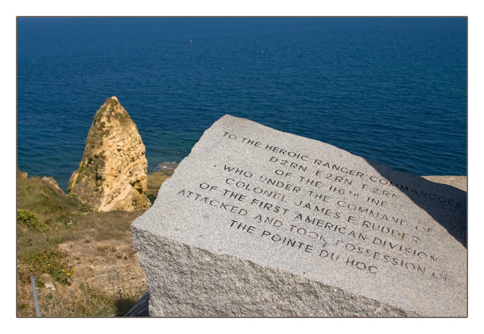 Ranger-Gedenkstein, Gedenkstätte Pointe du Hoc