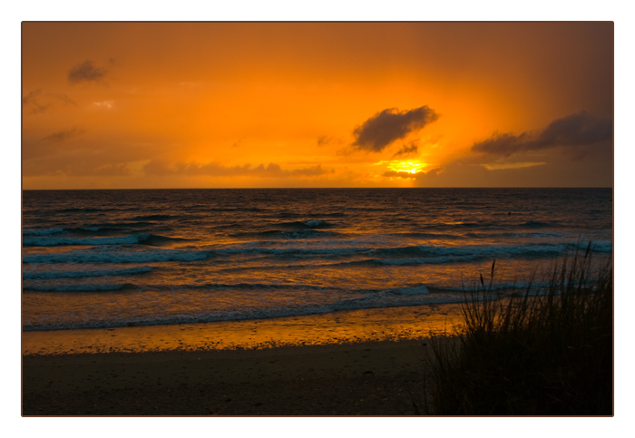 Sonnenuntergang, Le Rozel, Halbinsel Cotentin