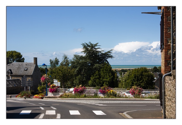 immer und überall schöne Blumendekoration, unterwegs in der Normandie