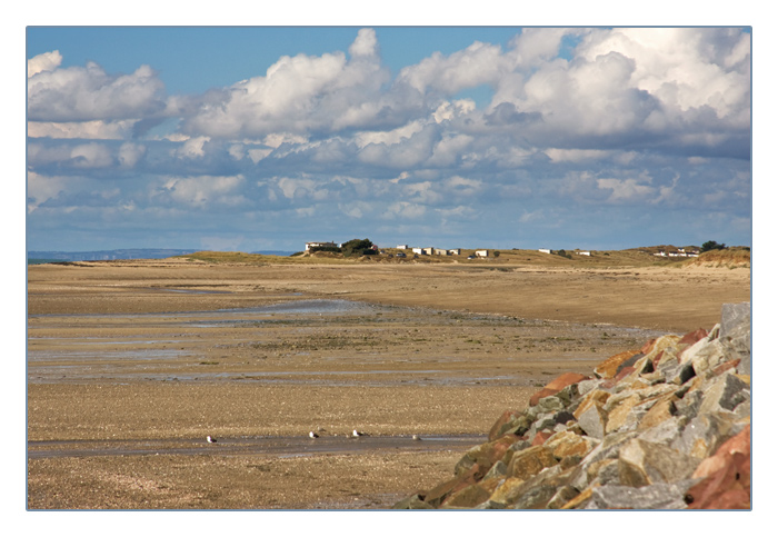 Strand bei Ebbe, Agon-Coutainville, Halbinsel Cotentin