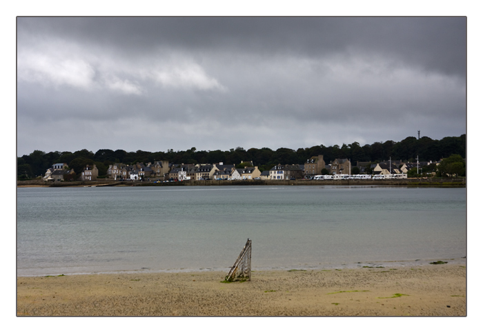 Blick auf Saint-Pol-de-Léon, Finistère, Bretagne