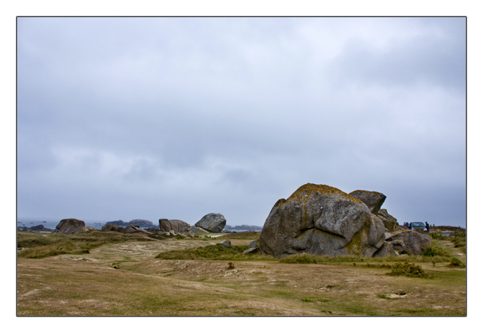 Felsformationen aus Granit, Algenfischer-Dorf Meneham, Ménez Ham bei Kerlouan