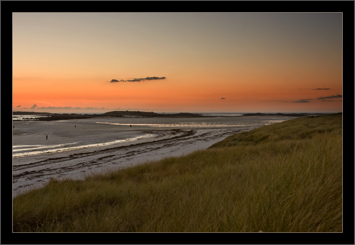 Sonnenuntergang bei Ebbe, Plage de Sainte-Marguerite, Landéda