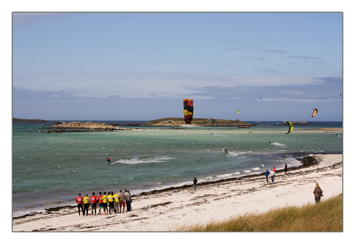 Kitesurf-Wettbewerb, Plage de Sainte-Marguerite, Landéda
