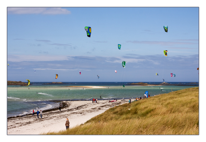 Kitesurf-Wettbewerb, Plage de Sainte-Marguerite, Landéda