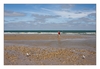 Ebbe am Strand von Merville-Franceville-Plage, Calvados, Basse-Normandie