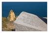 Ranger-Gedenkstein, Gedenkstätte Pointe du Hoc, Calvados, Normandie