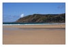 Strand bei Ebbe, Le Rozel, Halbinsel Cotentin, Manche, Normandie