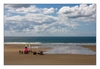 Strandsegeln, Le Rozel, Halbinsel Cotentin, Manche, Normandie