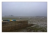 Ebbe und Nebel am Quai de Pempoul, Saint-Pol-de-Léon, Finistère, Bretagne