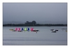 Trainingsstunde der Nachwussegler im Regen, Saint-Pol-de-Léon, Finistère, Bretagne