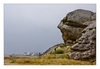 Felsformation aus Granit, Algenfischer-Dorf Meneham, Ménez Ham bei Kerlouan, Finistère, Bretagne