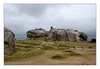 altes Wachhaus zwischen den Felsen in Meneham, Ménez Ham bei Kerlouan, Finistère, Bretagne
