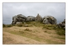 altes Wachhaus zwischen den Felsen in Meneham, Ménez Ham bei Kerlouan, Finistère, Bretagne