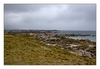 Granit-Felsbrocken am Strand, Algenfischer-Dorf Meneham, Ménez Ham bei Kerlouan, Finistère, Bretagne