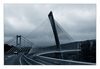 Schrägseilbrücke (Pont) de Térenez (bei Le Faou), Finistère, Bretagne