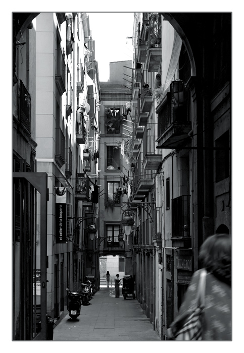 Gasse in Barcelona