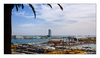 Blick über den Hafen von Barcelona und zum Hotel Vela W