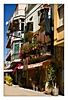schön dekorierter Balkon