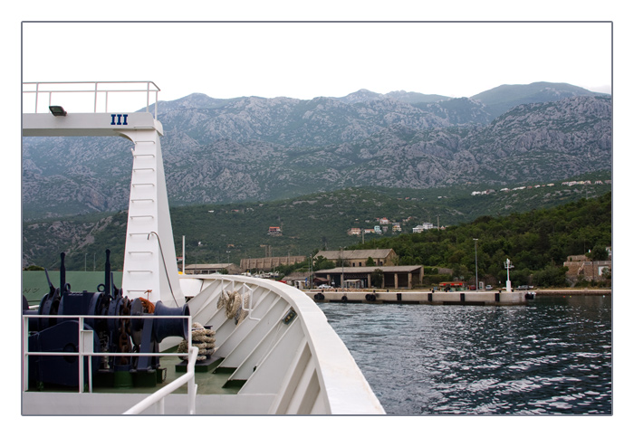 ein letzter Blick zur&uuml;ck auf Stinica, Festland