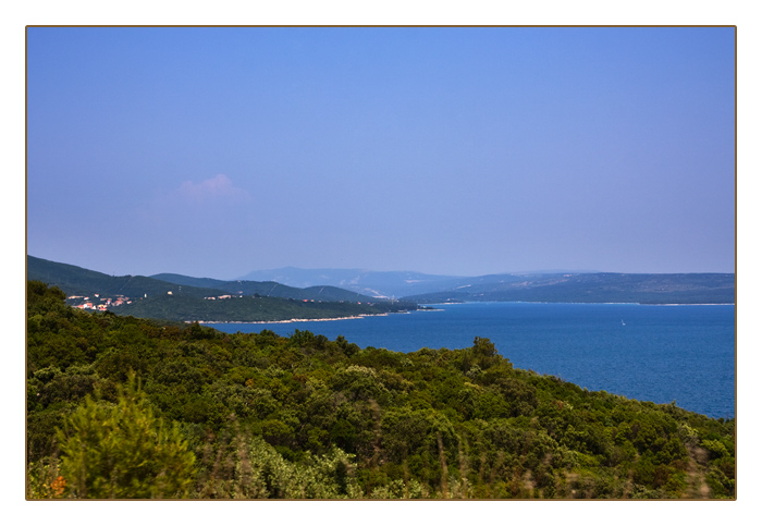 R&uuml;ckfahrt von der Insel Lošinj (Losinj) Richtung Insel Cres, Kroatien