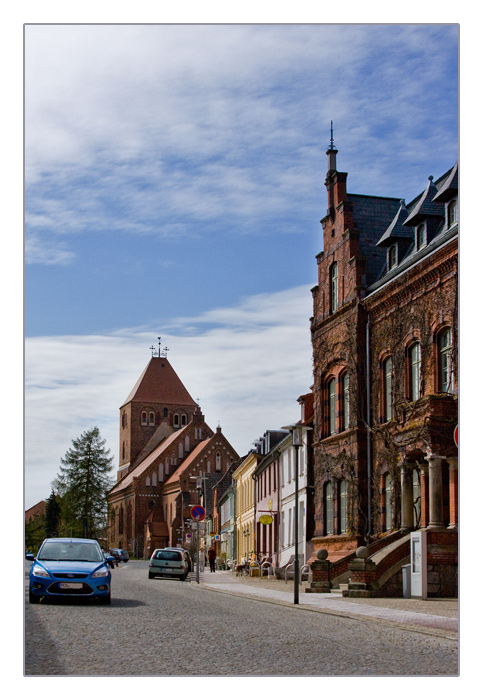 Rathaus und Evangelisch Lutherische Stadtkirche St. Marien, Plau am See