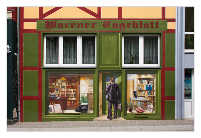 Warener Tagblatt, Hausfassade in Waren an der M&uuml;ritz