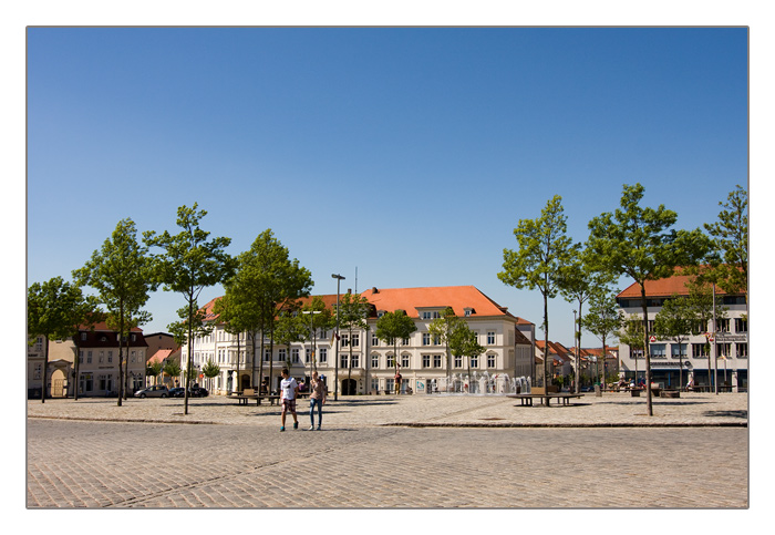 Blick auf Zierker Straße, Neustrelitz