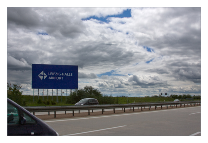 interessanter Himmel auf der Heimfahrt