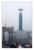 Tauchgondel Sellin im Nebel, Insel Rügen