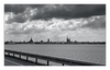 Blick auf Stralsund, von der Insel Rügen kommend
