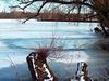 R&ouml;hmsee (Baggersee) in Unterensingen im Winter