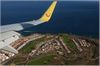 Lande- Anflug auf Teneriffa-Süd